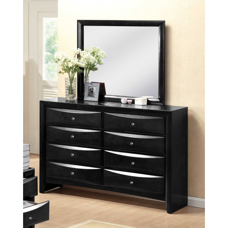 Malaika 59'' W 8 - Drawer Dresser, Black