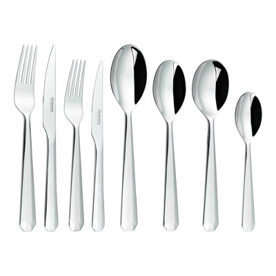 Rivers Collection 44 Piece Stainless Steel Cutlery Set , Service for 6, Rivelin