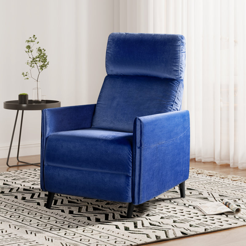 Fauteuil de massage, Mélange de coton bleu