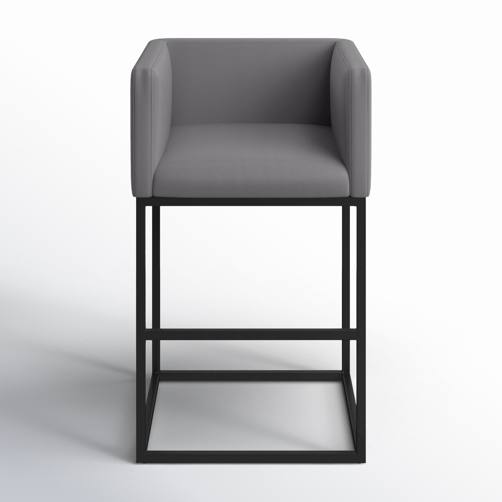  Bar & Counter Stool, Gray, Bar Stool (29" Seat Height)