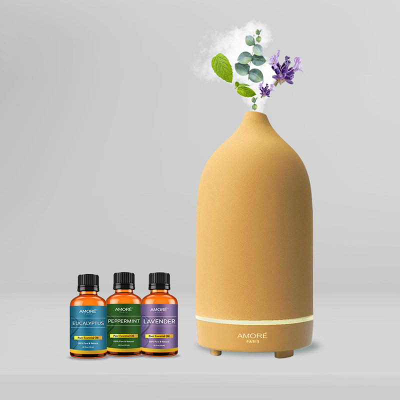 Amore Paris Plug-in Essential Oil Diffusers, Yellow