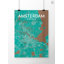 Amsterdam City Map - No Frame Print-795790694