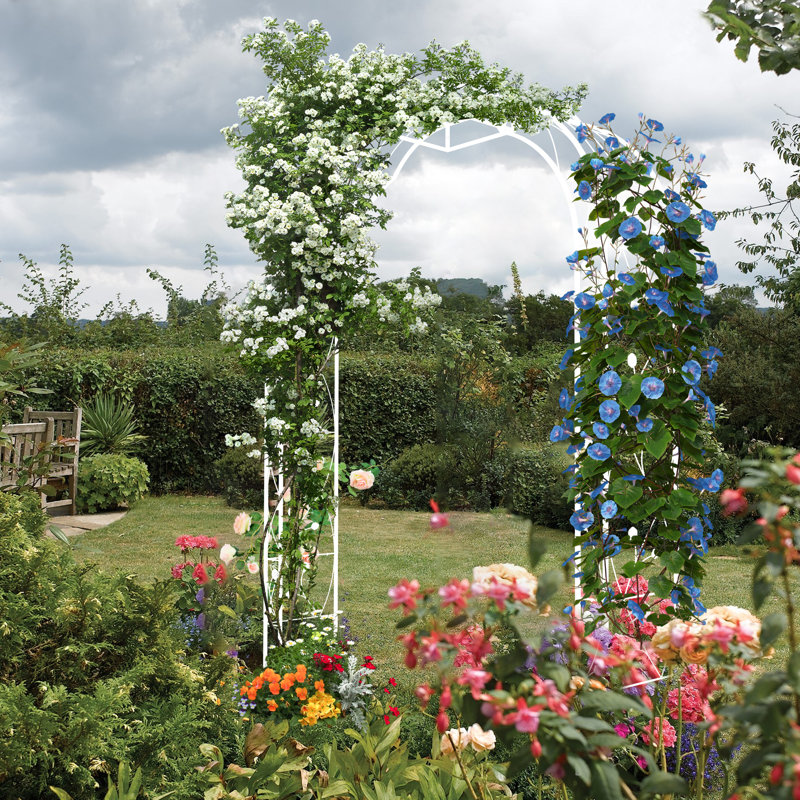 Tonnelle de jardin 98,5 po H, Blanc