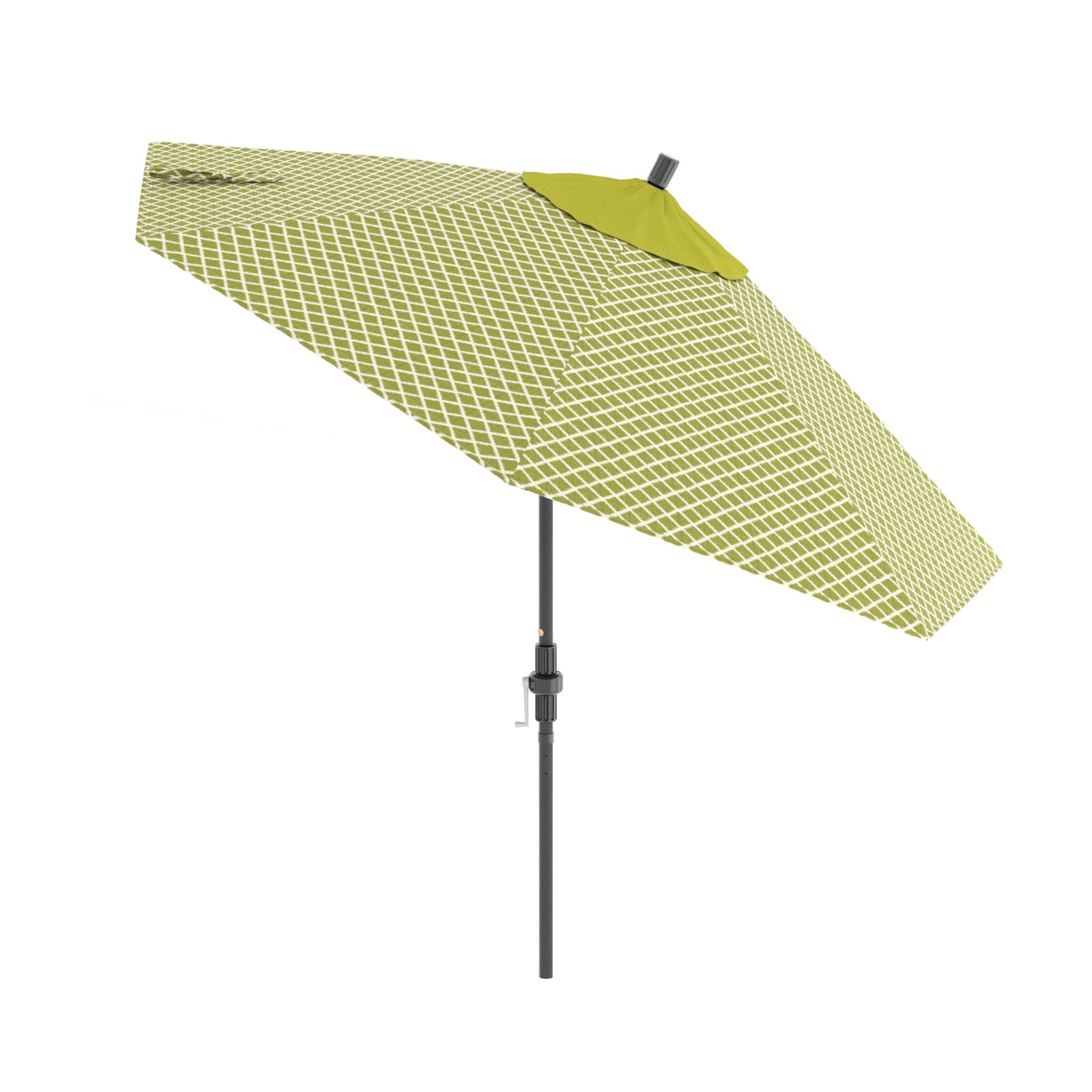 Santana 108'' Outdoor Umbrella, Lavalier Palm Outdura®, Gray