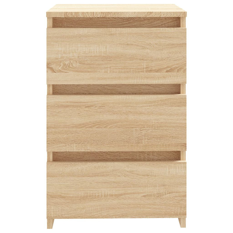 Cowlic Bed Cabinet 40x35x62.5 cm Engineered Wood, Sonoma Oak, 1