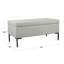 Banc de rangement à couvercle rabattable 100% polyester Aliveta