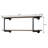 Hakiem 2 Piece Tiered Shelf