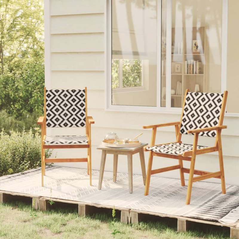 Briany Acacia Patio Dining Armchair