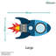 Flying Rocket Wall Stickers-369720981-369720980