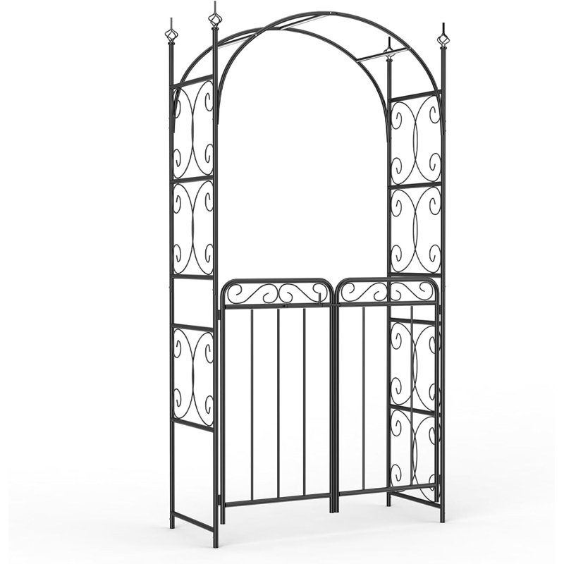 Tonnelle de jardin haute de 8 pi avec barrière, pour la décoration extérieure