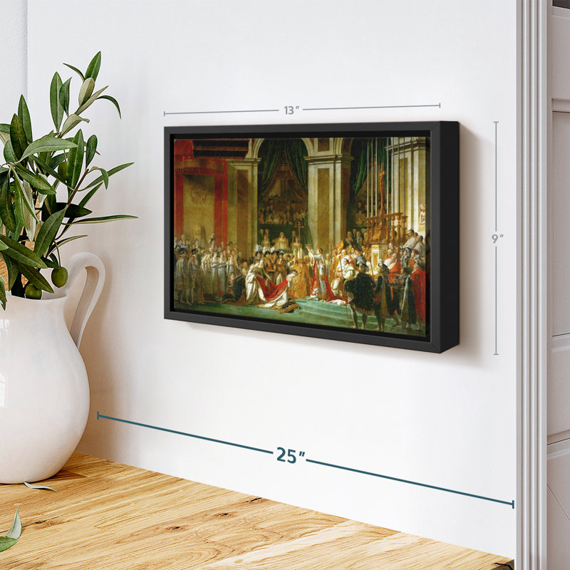 "Le couronnement de Napoléon", H 9 po x l 13 po