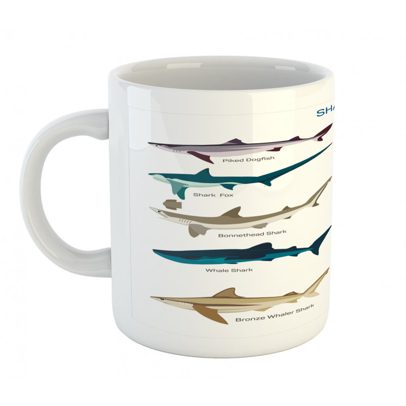 Grande tasse à café shark