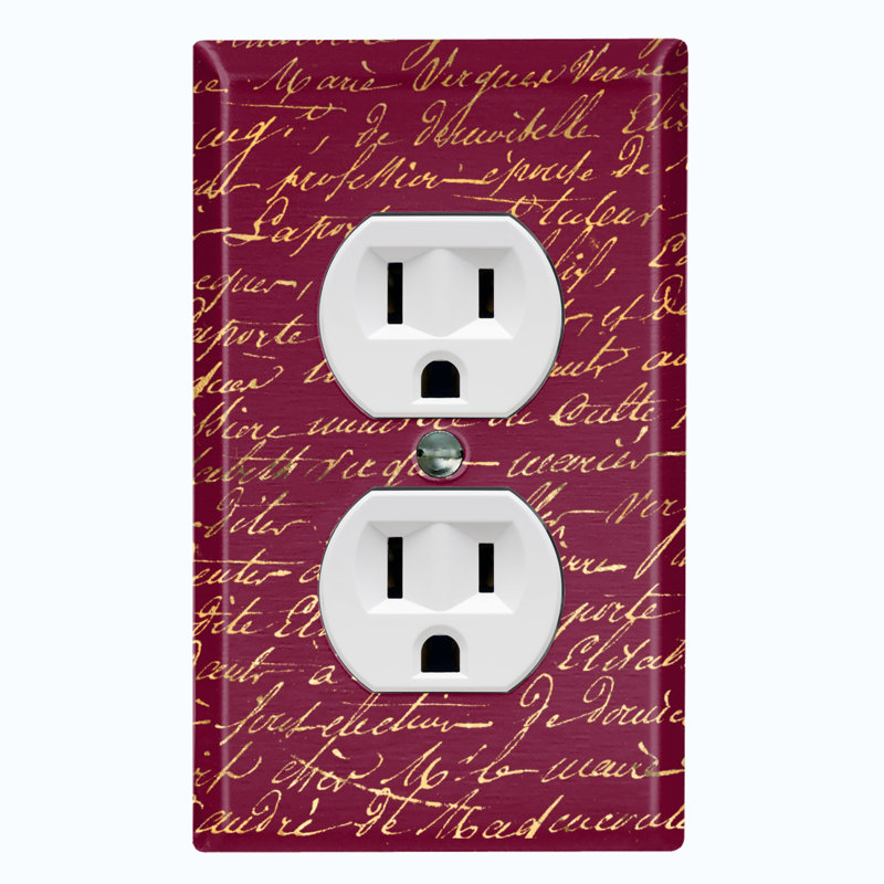 Patterned 1 - Gang Toggle Light Switch Standard Wall Plate