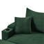 Canapé simple de 41,7 po de style moderne avec espace de rangement, repose-pieds mobile, deux ports USB, deux porte-gobelets, un porte-téléphone pour le salon, vert-806035299