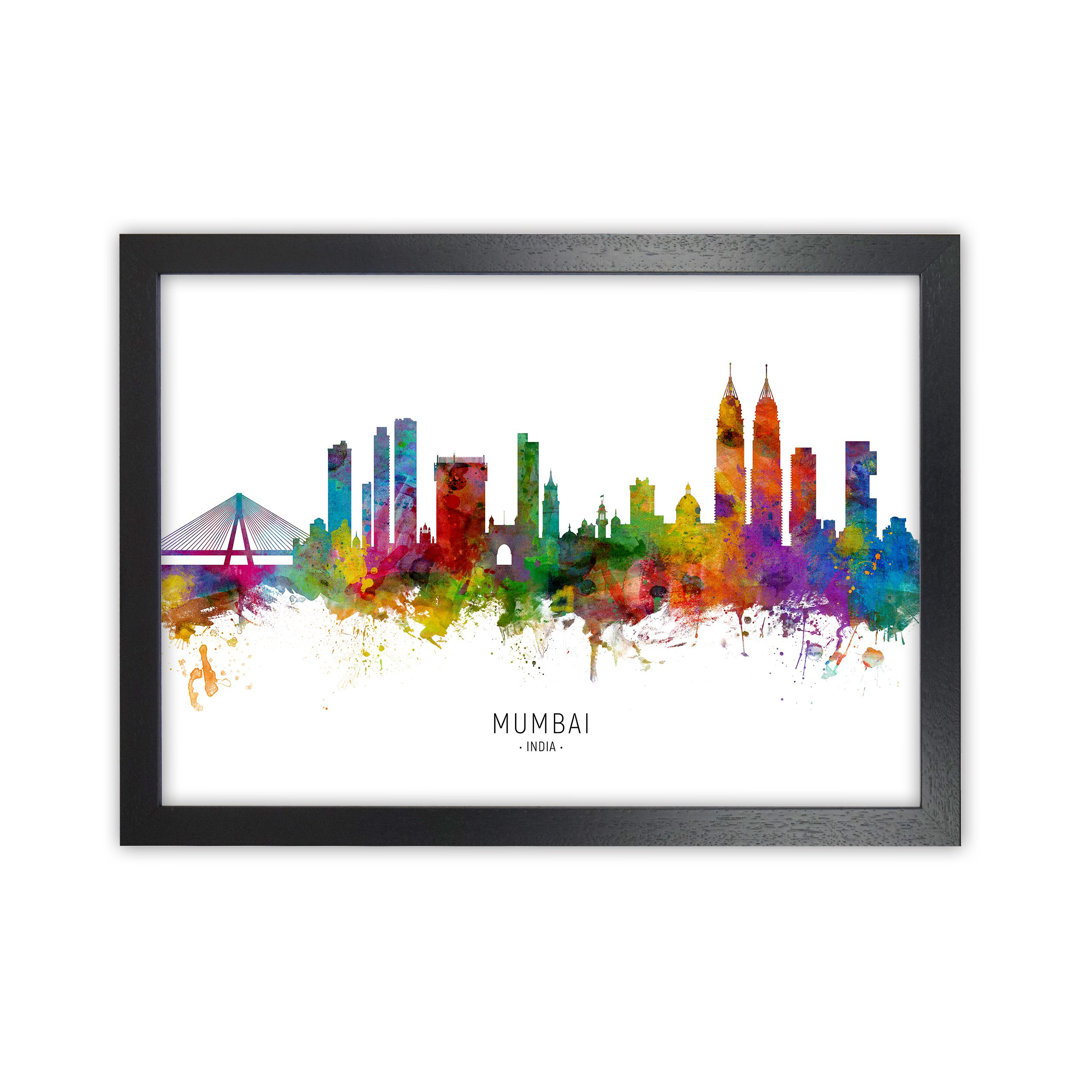 Mumbai India Skyline by Michael Tompsett - Graphic Art Print