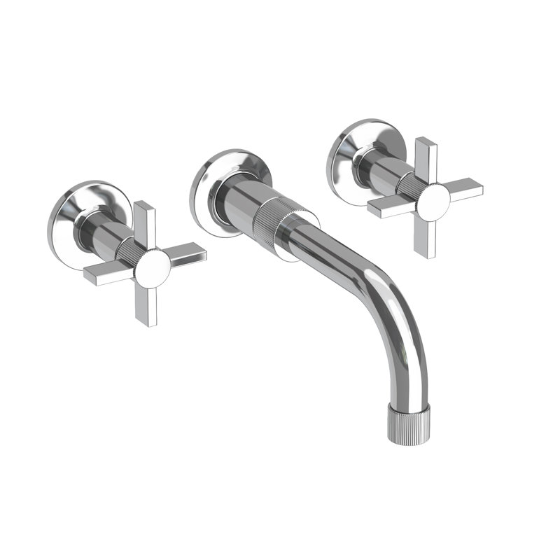 Wall Mount Lavatory Faucet, Polished Chrome