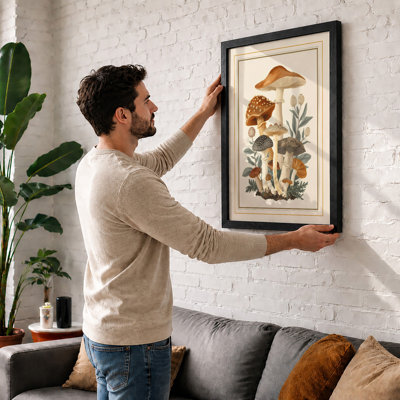 Mycology Study Botanical - Framed Print