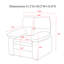 Chaise avec accoudoirs rembourrés 38,3 po-1448147521