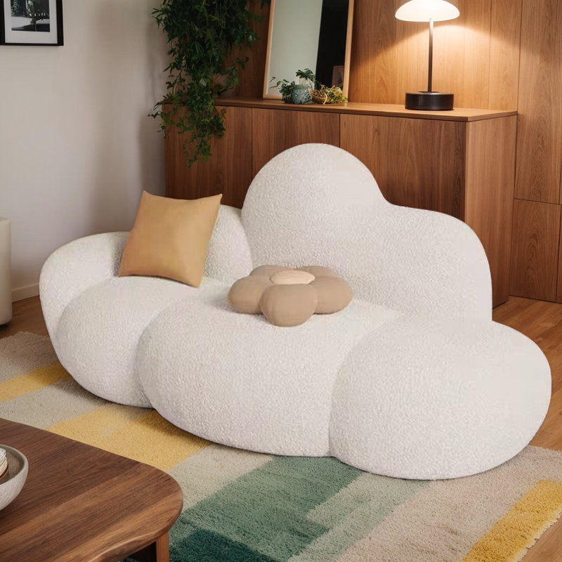 Modern Accent Chair, Cozy Upholstered Lounge Chair for Living Room, Single Seater Leisure Reading Chair for Bedroom Corner