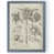 Toile avec cadre gris
