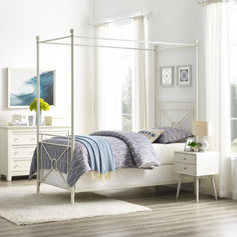 Canopy Bed, Twin, White