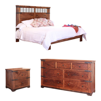 Armino Solid Wood Piece Bedroom Set