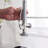 Commercial Kitchen Faucet Pull Down Sprayer ,Single Handle Kitchen Sink Faucet
