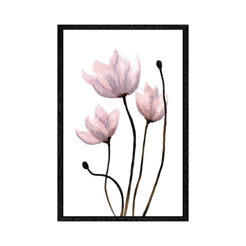 Fresh Growth I by Doris Charest - Painting on Canvas, 152.4cm H x 101.6cm W x 3.81cm D, Black Framed