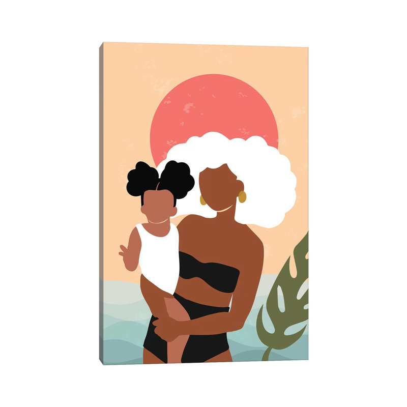 Juneteenth - impression d'art graphique, Pas de tapis, Toile tendue, H 12 po x l 8 po x P 0,75 po