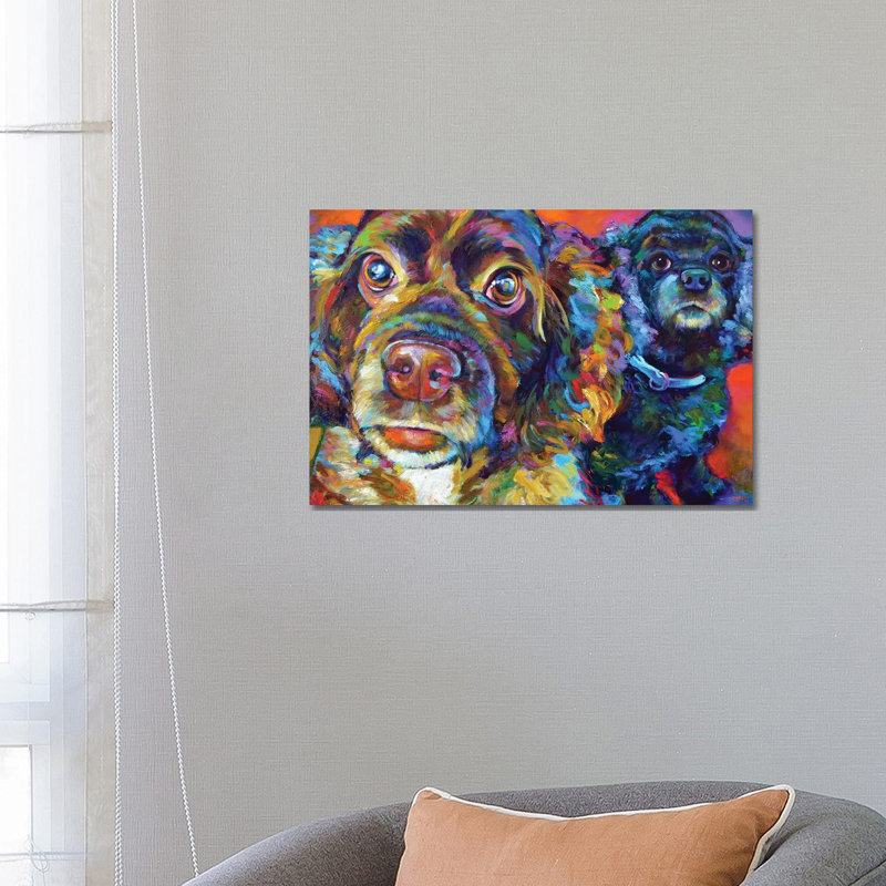 Spaniel Brothers - Wrapped Canvas Print, 66.04 cm H x 45.72 cm W x 3.175 cm D
