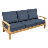 Monterey Outdoor Teak Sofa 3 - Seater with Sunbrella Cushions