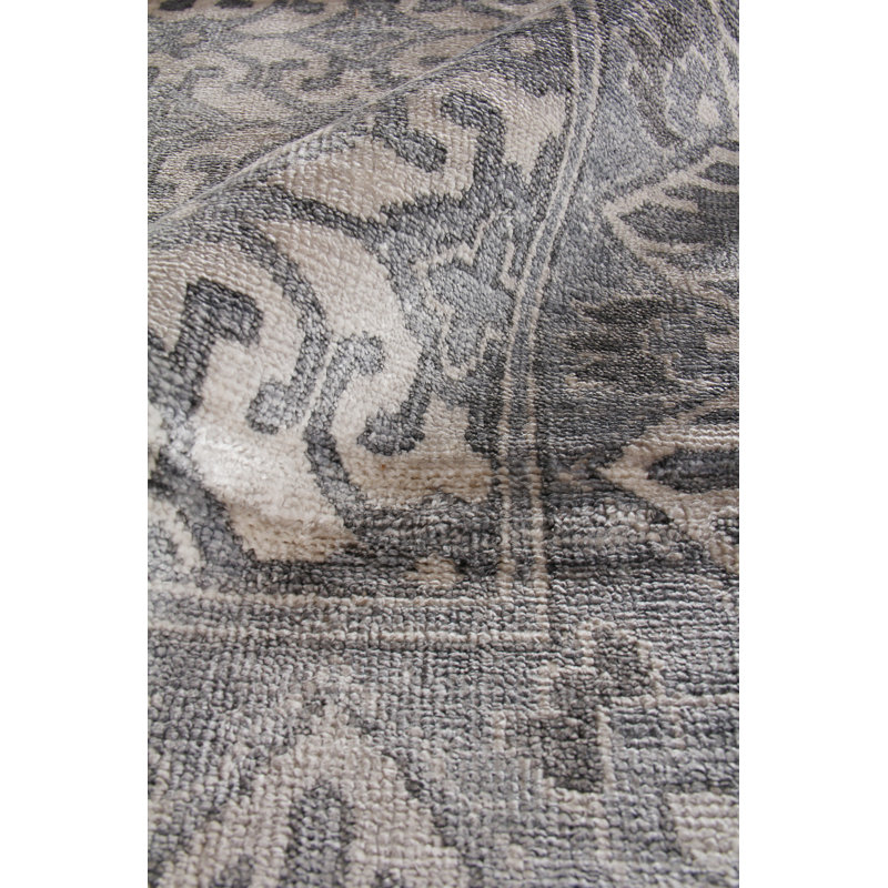 Antique Weave Bamboo Silk Area Rug, Rectangle 6' x 9'