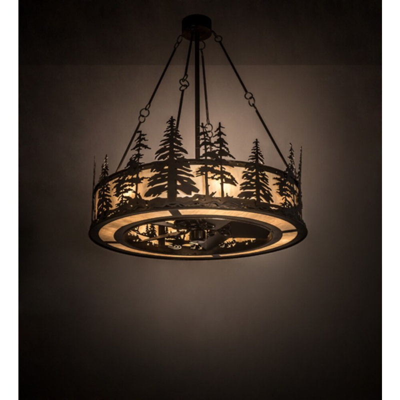 Tall Pines Downrod Ceiling Fan