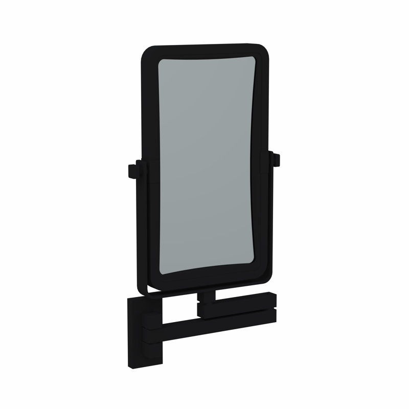 Aluminium Rectangle Mirror, Matte Black