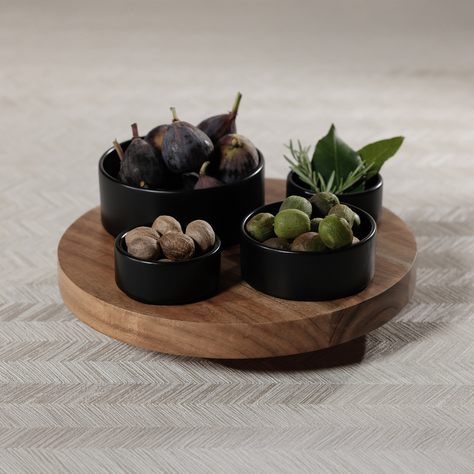 Acacia Wood Lazy Susan