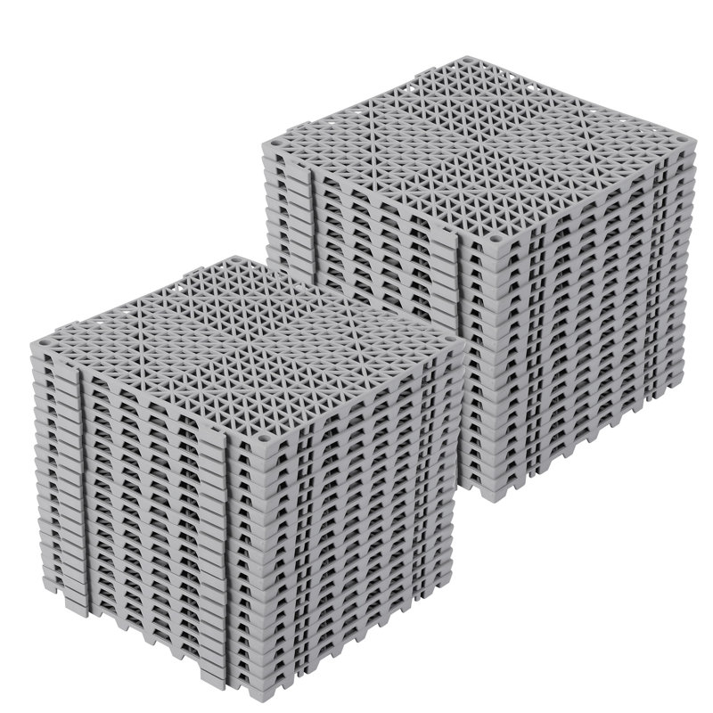 30cm L x 30cm W Interlocking Deck Riser / Shim, Grey