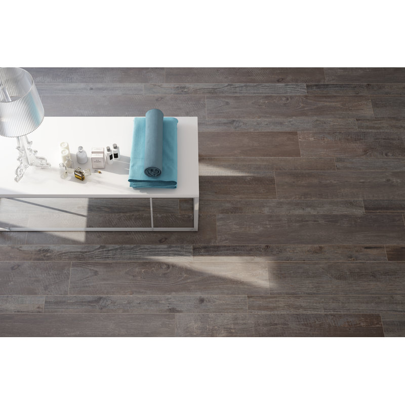 Tahoe 8" x 40" Porcelain Wood Look Floor Use Tile, Lodge