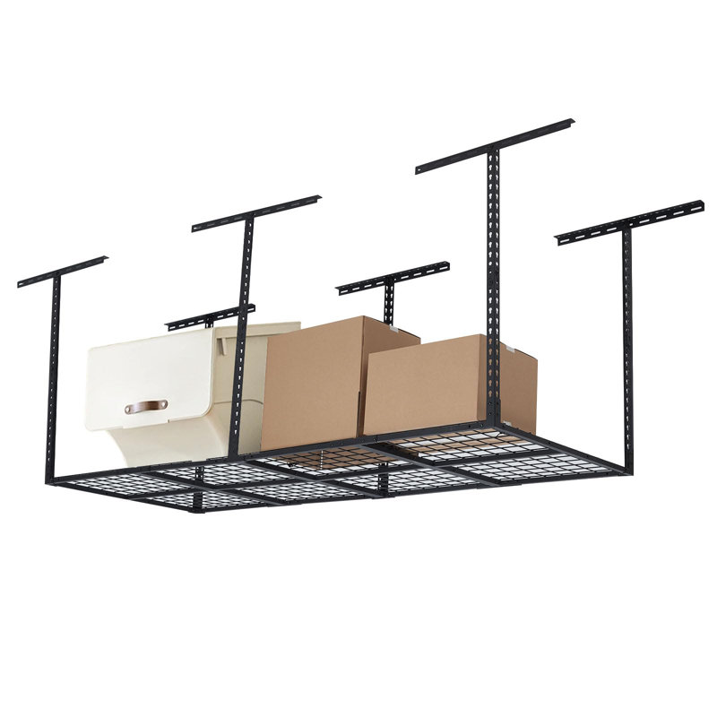 91.4cm W Steel Ceiling Mounted, 106.7cm H x 91.4cm W x 243.8cm D