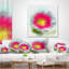 Grand coussin lombaire floral