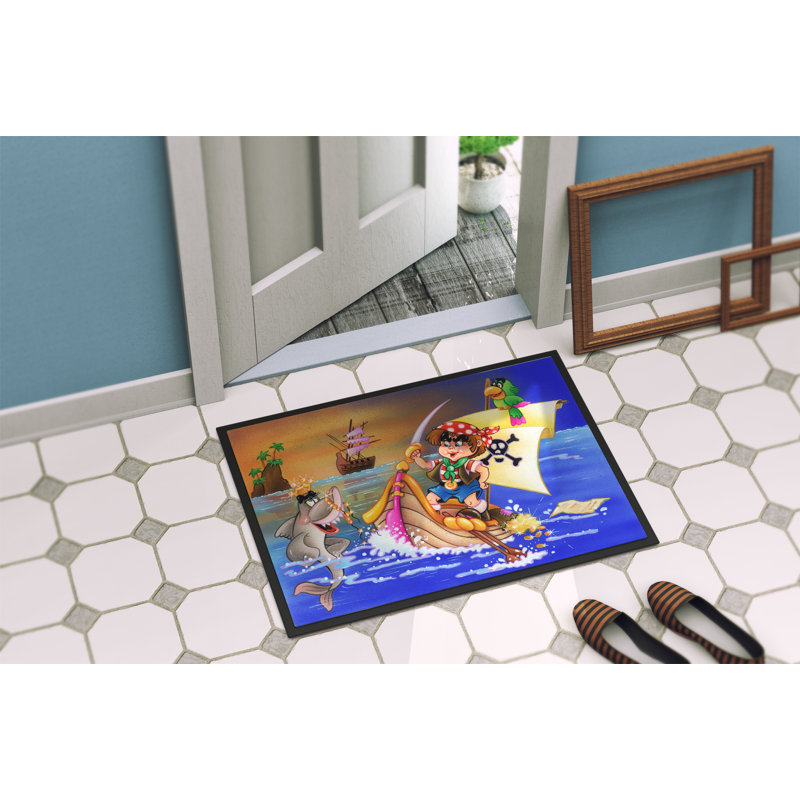 Boy Outdoor Doormat, Rectangle 1'6" x 2'3"