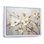 Art sur toile blanc et doré Dogwood Peacefulness