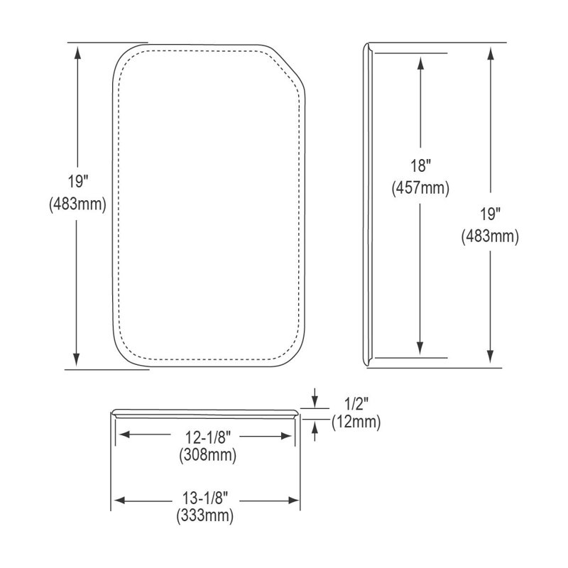 Elkay Plastic Cutting Board, Right