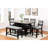Transitional Counter-Height Bench With Dark Gray Upholstery - Spacious & Solid Dining Fabric Rectangular Build-1431035170-1431035172