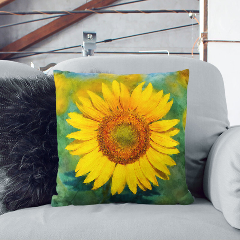 Square Throw Cushion, Black, 40cm H x 40cm W x 15cm D