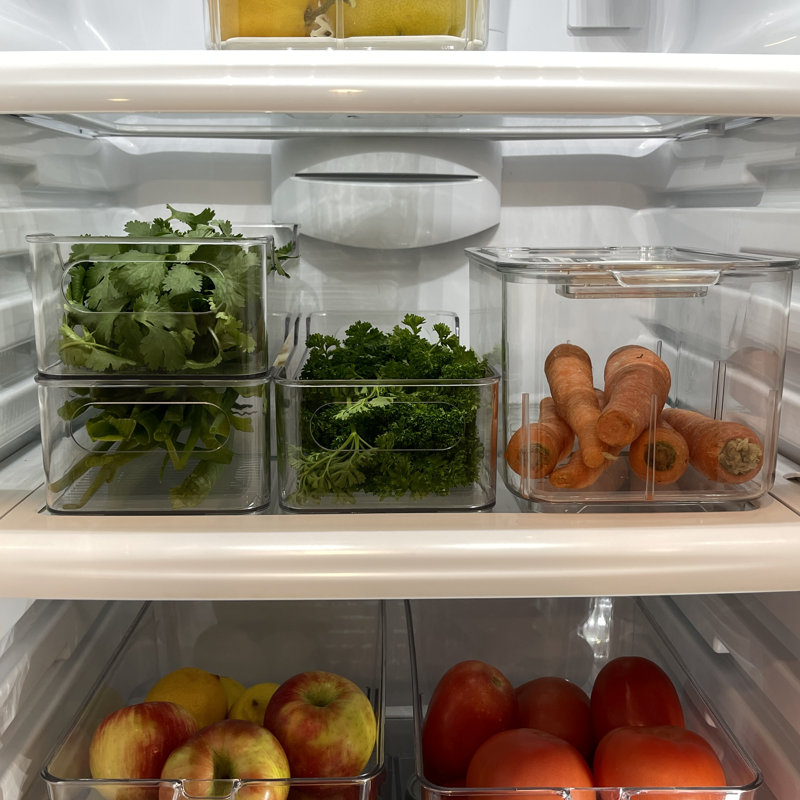 Organisateur de rangement en acrylique transparent avec couvercle