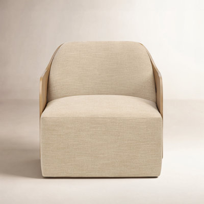 Marmee Oak Swivel Armchair
