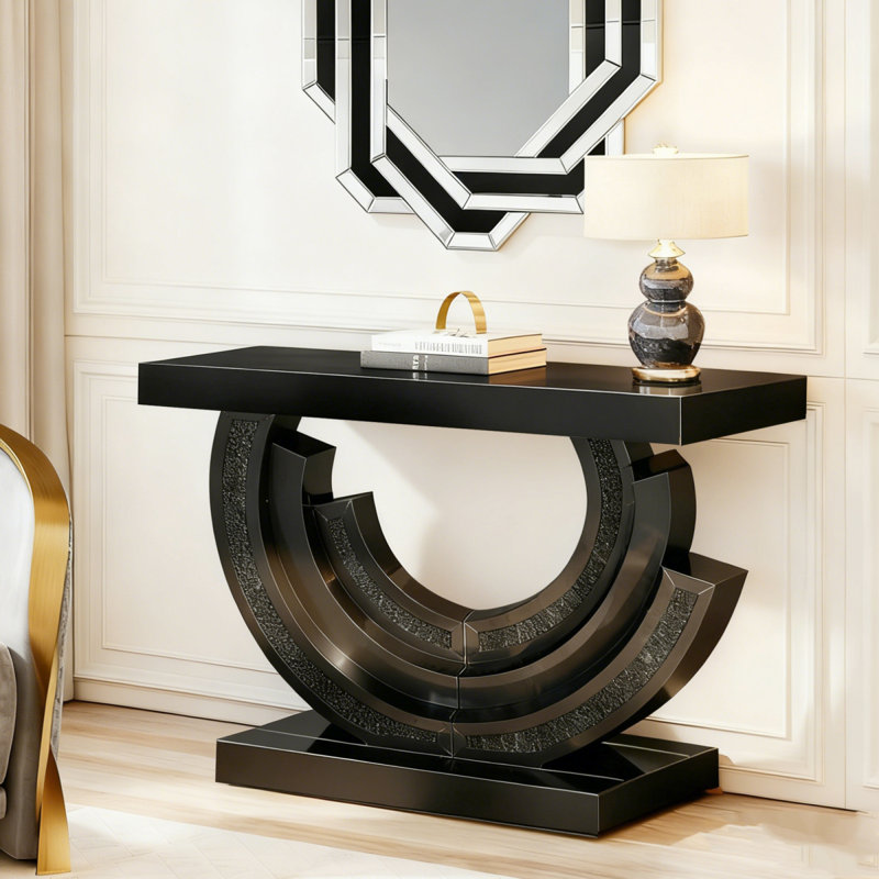 Miroir en verre avec miroir et miroir, Noir