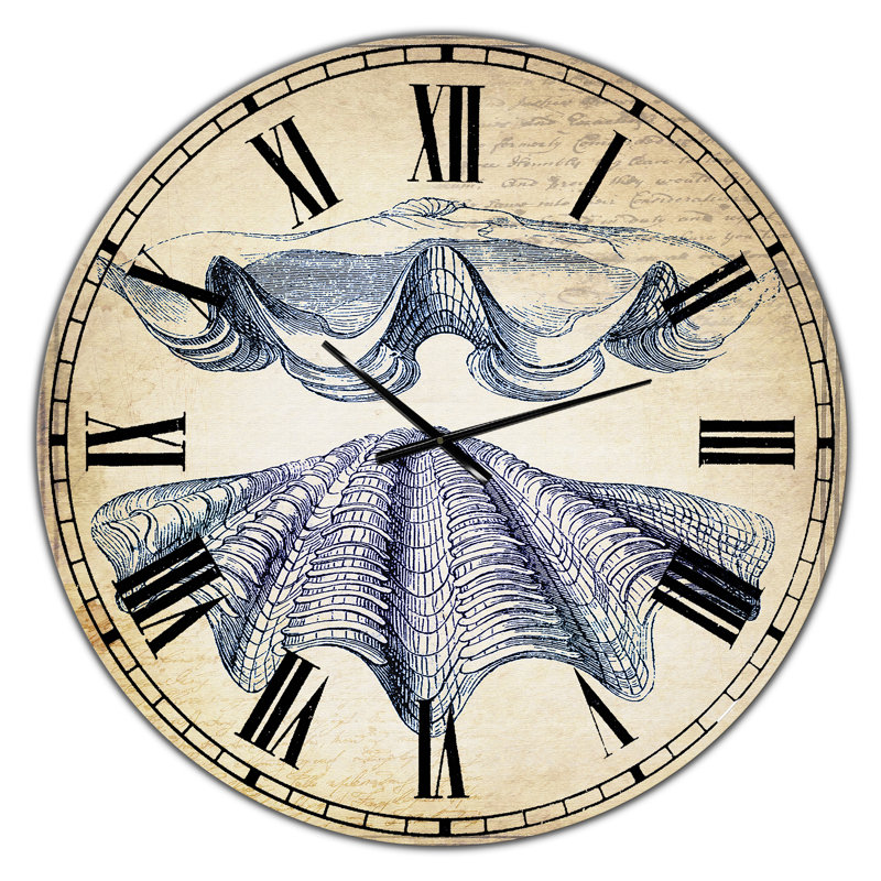 Blue Sea 4 - Grande horloge murale nautique et côtière, Moyen