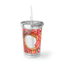 kate spade new york tumbler with straw, forest feline - Lifeguard Press