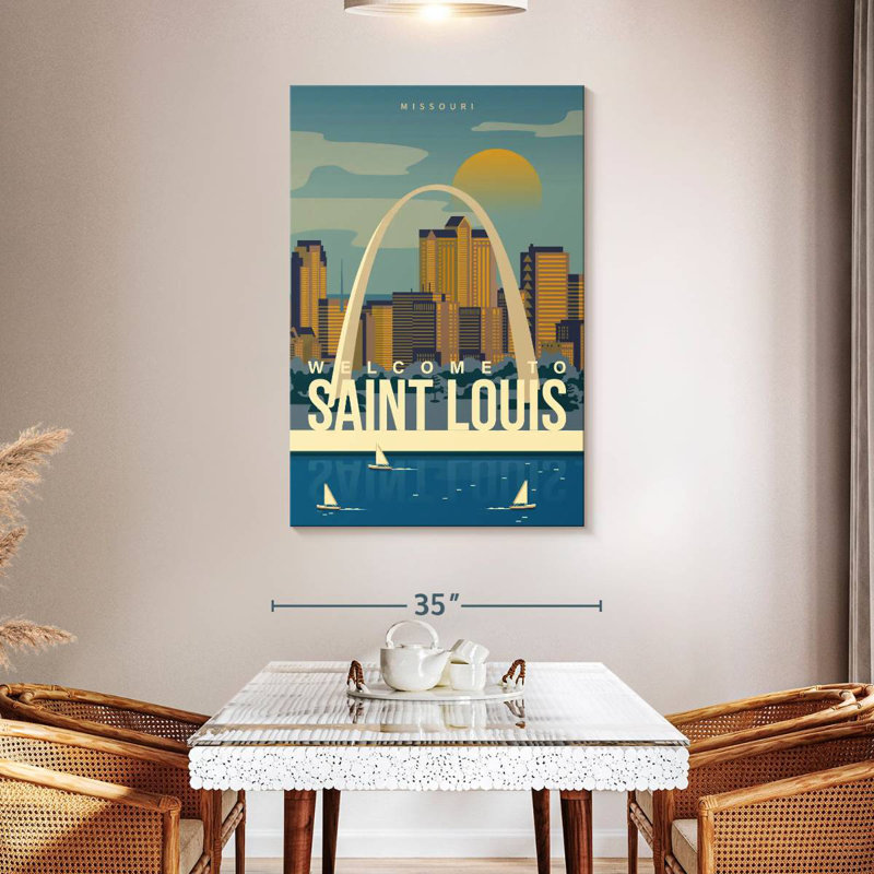 Affiche Aime Saint Louis Arch, H 48 po x l 32 po